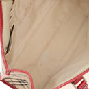 BURBERRY Nova Check Blue Label Hand Bag Canvas Beige Auth ac3491-25