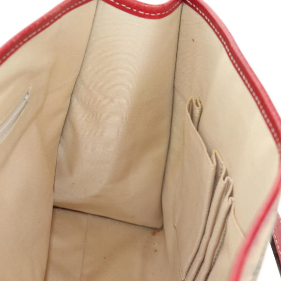 BURBERRY Nova Check Blue Label Hand Bag Canvas Beige Auth ac3491