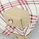 BURBERRY Nova Check Blue Label Hand Bag Canvas Beige Auth ac3492-9