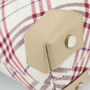BURBERRY Nova Check Blue Label Hand Bag Canvas Beige Auth ac3492-13