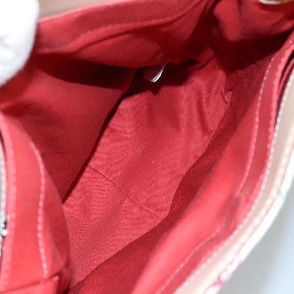 BURBERRY Nova Check Blue Label Hand Bag Canvas Beige Auth ac3492