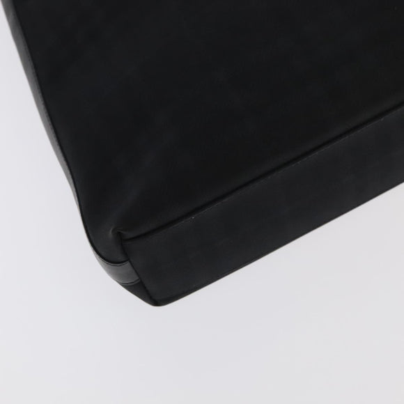 BURBERRY Nova Check Shoulder Bag PVC Black Auth ac3493