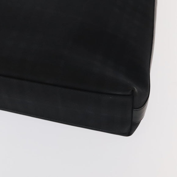 BURBERRY Nova Check Shoulder Bag PVC Black Auth ac3493