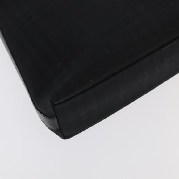 BURBERRY Nova Check Shoulder Bag PVC Black Auth ac3493