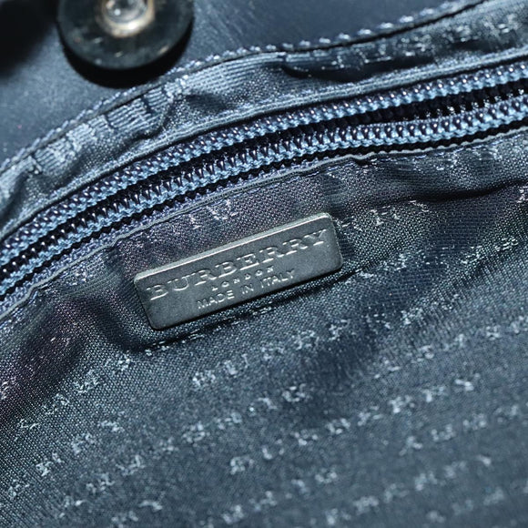 BURBERRY Nova Check Shoulder Bag PVC Black Auth ac3493