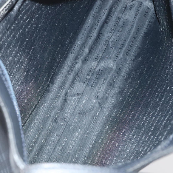 BURBERRY Nova Check Shoulder Bag PVC Black Auth ac3493