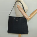 BURBERRY Nova Check Shoulder Bag PVC Black Auth ac3493-19