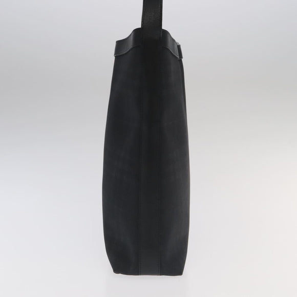 BURBERRY Nova Check Shoulder Bag PVC Black Auth ac3493