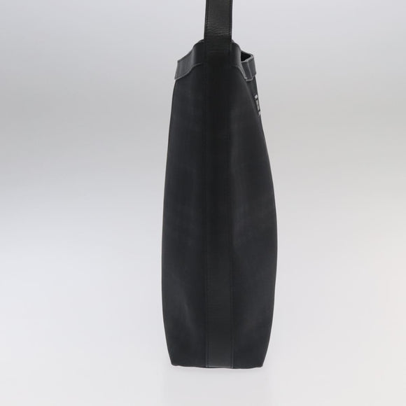 BURBERRY Nova Check Shoulder Bag PVC Black Auth ac3493