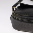 Burberrys Shoulder Bag Leather Black Auth ac3508-14
