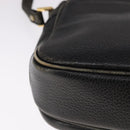 Burberrys Shoulder Bag Leather Black Auth ac3508-16