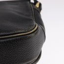 Burberrys Shoulder Bag Leather Black Auth ac3508-9