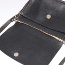 Burberrys Shoulder Bag Leather Black Auth ac3508-10