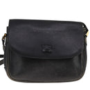 Burberrys Shoulder Bag Leather Black Auth ac3508-13