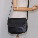 Burberrys Shoulder Bag Leather Black Auth ac3508-22