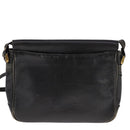 Burberrys Shoulder Bag Leather Black Auth ac3508-2