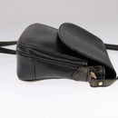Burberrys Shoulder Bag Leather Black Auth ac3508-4