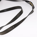 Burberrys Shoulder Bag Leather Black Auth ac3508-7