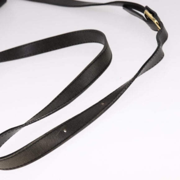 Burberrys Shoulder Bag Leather Black Auth ac3508