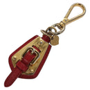 PRADA Key Ring Leather Red Auth ac3521-1