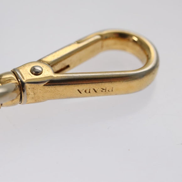 PRADA Key Ring Leather Red Auth ac3521