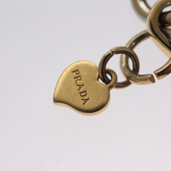 PRADA Key Ring Leather Red Auth ac3521