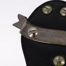 PRADA Key Ring Leather Black Auth ac3522-9