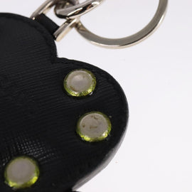 PRADA Key Ring Leather Black Auth ac3522 - 0