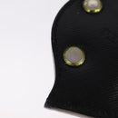 PRADA Key Ring Leather Black Auth ac3522-4