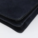 GUCCI Shoulder Bag Suede Navy Auth ac3533-13