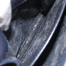 GUCCI Shoulder Bag Suede Navy Auth ac3533-17