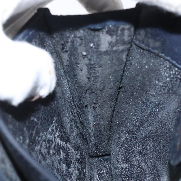 GUCCI Shoulder Bag Suede Navy Auth ac3533