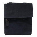 GUCCI Shoulder Bag Suede Navy Auth ac3533-2