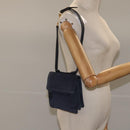 GUCCI Shoulder Bag Suede Navy Auth ac3533-23
