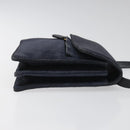 GUCCI Shoulder Bag Suede Navy Auth ac3533-3