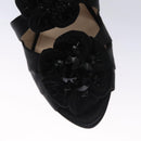 PRADA High heels Satin 37 1/2 Black Auth ac3535-27