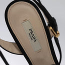 PRADA High heels Satin 37 1/2 Black Auth ac3535-29