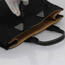 BURBERRY Blue Label Hand Bag Canvas Black Auth ac3538-6