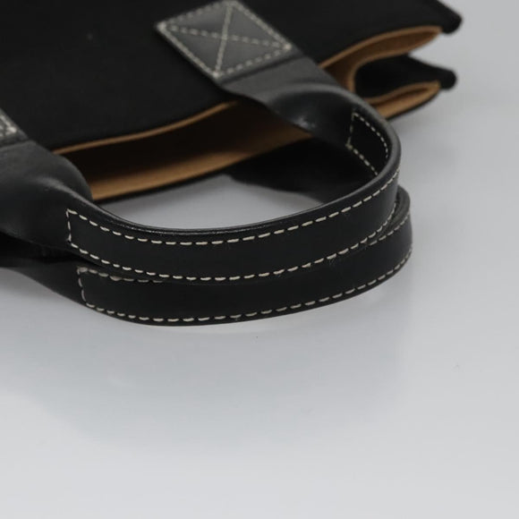 BURBERRY Blue Label Hand Bag Canvas Black Auth ac3538
