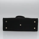 BURBERRY Blue Label Hand Bag Canvas Black Auth ac3538-5