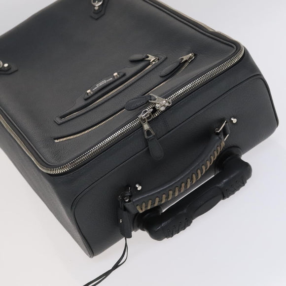 BALENCIAGA Carry case Leather Gray 235225 Auth ac3540