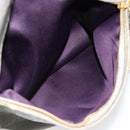 Miu Miu Handtasche Leder 2-Wege Grau Gold Auth ac3542-24
