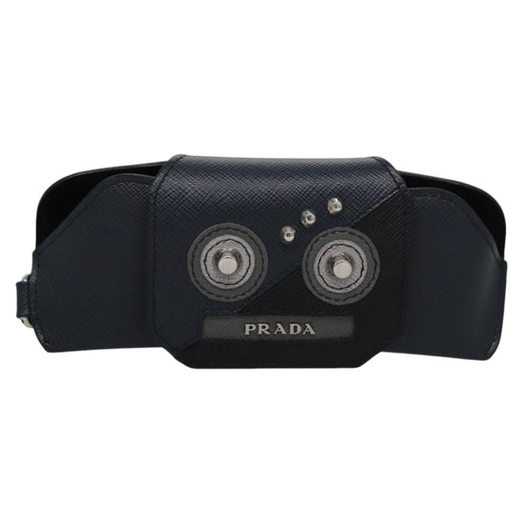 PRADA Sunglass Case Safiano Navy Auth ac3547