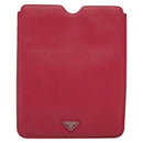 PRADA iPad Case Safiano leather Pink Auth ac3551-13