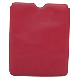 PRADA iPad Case Safiano leather Pink Auth ac3551 - 0