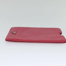 PRADA iPad Case Safiano leather Pink Auth ac3551-4