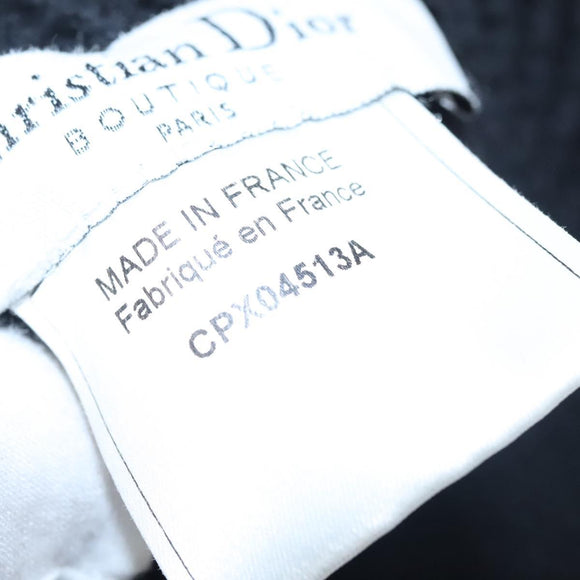 Christian Dior Cap Wool Black Auth ac3556V