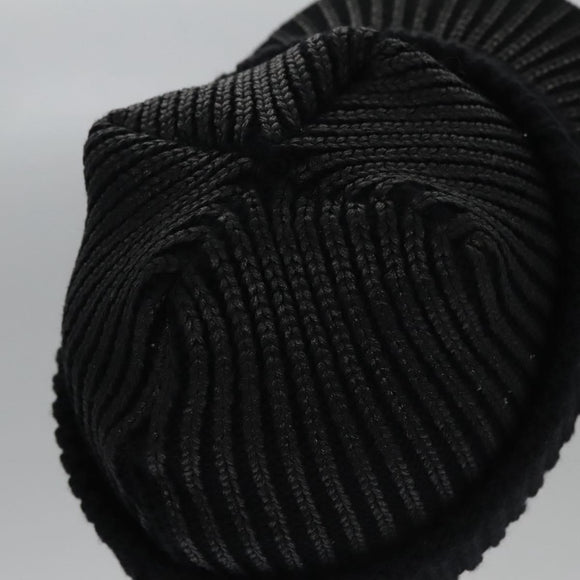 Christian Dior Cap Wool Black Auth ac3556V