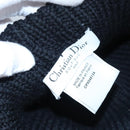 Christian Dior Cap Wool Black Auth ac3556V-7