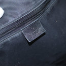 GUCCI Boston Bag Nylon Schwarz Silber 012 0393 12 001553 Auth ac3569-20